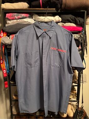 Red-Kap Suicide Machines Work Shirt in Slate Blue